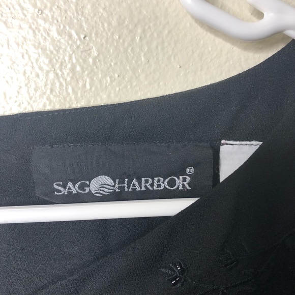 SAG HARBOR VINTAGE BLACK DRESS - Picture 3 of 6